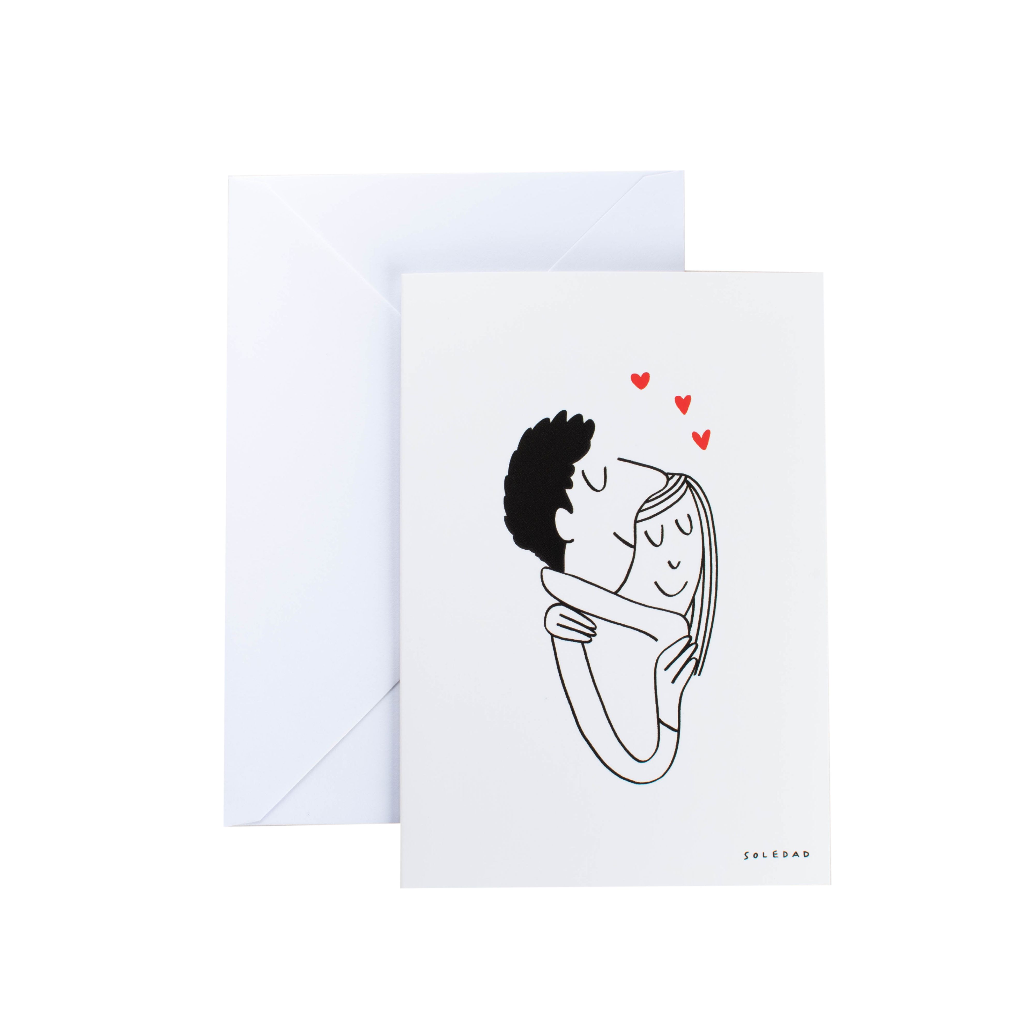Image Republic 雙卡/ 插畫家Soledad Bravi系列/ 緊緊擁抱/ 10.5CM X 15CM